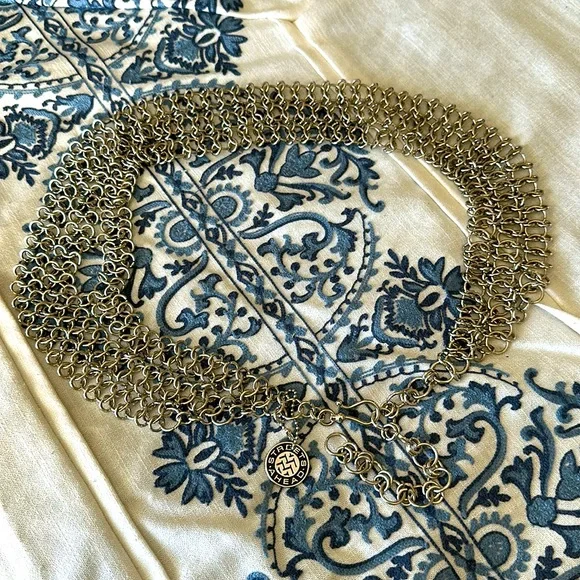 STREETS AHEAD chain  belt THREE LAYERS OF LINKS SIGNATURE Tag NEW original $250 - Picture 3 of 17